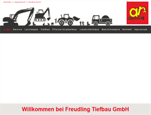 Tablet Screenshot of freudling-tiefbau.de